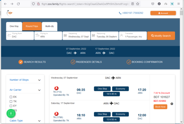 Dhaka to Stockholm Cheap Air Tickets