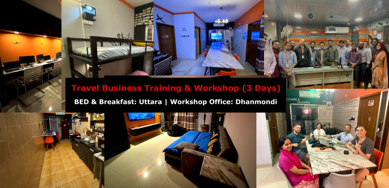 Travel Business Training & Workshop (3 Days) | Included Bed & Breakfast