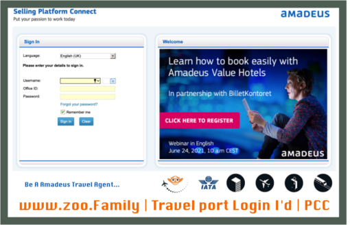 GDS Login I D Or PCC Travelport Sabre Amadeus