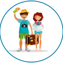 zoo-girl-and-boy-tourists-a zoo-girl-and-boy-tourists-a